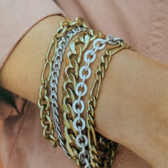 Silpada K&R Bracelet Brass KRB0002 Tough Luxe Bracelet - Picture 1 of 8